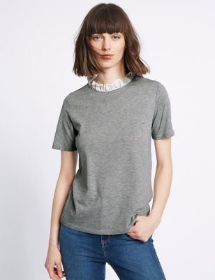 Cotton Blend Short Sleeve T-Shirt &#40;5-14 Years&#41;